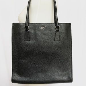 Authentic Vintage Prada Leather Tote